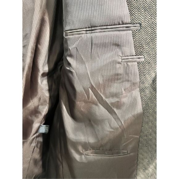 Zagato Men's Chevron Plush Corduroy 3-Button Blazer Jacket Brown Size 48R NWT - Picture 6 of 6